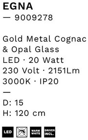 Pendul, Lustra LED design modern Egna 15cm