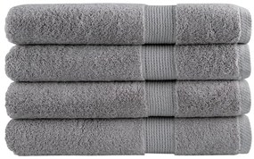 vidaXL Prosoape de saună premium SOLUND 4 buc gri 80x200cm 600gsm