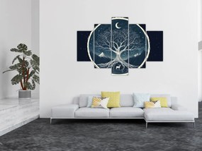 Tablou – Arbore magic cu cerb II. (150x105 cm)