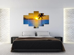 Tablou - Apus de soare deasupra mării (150x105 cm)