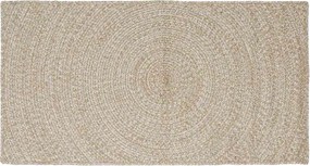 vidaXL Covoare de zonă Dreptunghiular Natural și Alb 100 x 200 cm Iută