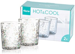 Pahare termo 4Home Hot&Cool Sparkle 250 ml,2 buc.