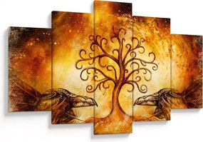 Tablou natural abstract cu copac (150x105 cm)