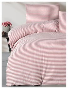 Lenjerie de pat roz pentru pat dublu/canapea extinsă cu cearceaf inclus/cu 4 piese 200x220 cm – Mila Home