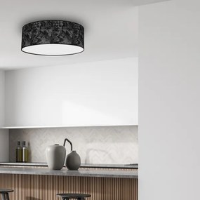 Plafonieră SATINO 3xE27/60W/230V neagră/gri