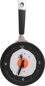 vidaXL Ceas de perete cu design tigaie cu ou prăjit, 18,8 cm