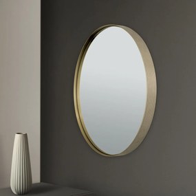 Oglinda decorativa design modern CARLO auriu D-61cm