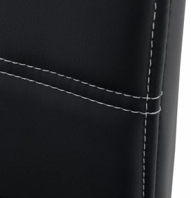 Scaun de sufragerie Abalia New (negru + Crom). 808094