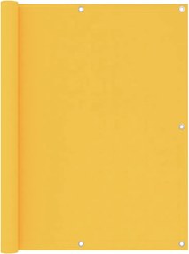 vidaXL Paravan de balcon, galben, 120x600 cm, țesătură Oxford