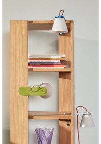 Veioză gri cu abajur din sticlă (înălțime 23 cm) Lure – Hübsch