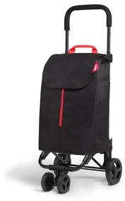 Cărucior de cumpărături Vileda Twin, 52 l, negru