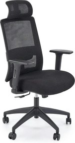 Scaun birou SWIFT, negru, stofa/plasa, 68x68x115/125 cm