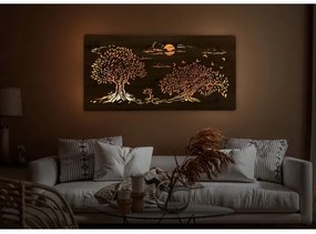 Li-Go 5307/DUB2 - Decorațiune de perete LED dimabilă, 24W/230V, 120x60 cm, stejar