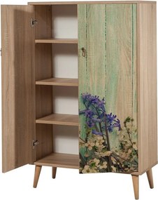 Dulap Mega Sonoma Oak Flowers I