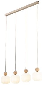 Lustră cu cablu BALLO, 4 x E14, 10 W, 230 V, bej