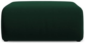 Taburet verde închis cu tapițerie din catifea Ekahi – Makamii