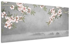 Tablou - Peisaj cu lună (120x50 cm)