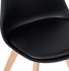 Set - 4 scaune de dining AVENBERG SKANDI - Negru