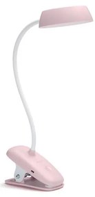 Philips DONUTCLIP LED/3W/5V lampă LED reglabilă cu clemă, 1200 mAh, roz