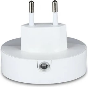 Lampa de veghe rotunda cu senzor si USB, chip Samsung, 0.45W, lumina calda (3000K), 2A, V-TAC