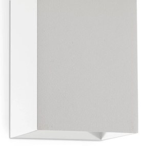 Aplica perete aluminiu alb, 1xGU10, LUNE square