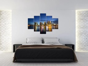 Tablou cu orașul nocturn (150x105 cm)