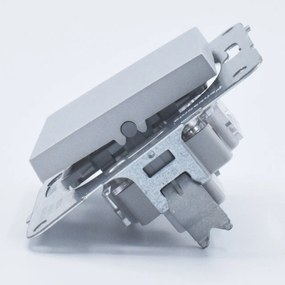 Intrerupator simplu, 10A, IP20, Argintiu, Panasonic Arkedia Slim / Karre Plus