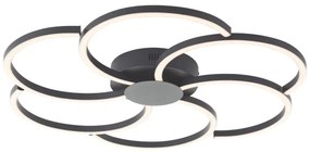 Plafonieră LED Brilliant FICO LED/32W/230V d. 65 cm negru