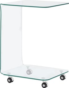 vidaXL Măsuță de cafea, 45x40x63 cm, sticlă securizată