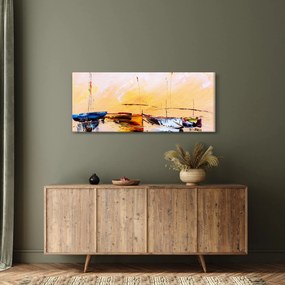 Tablou - Pictură barcă (120x50 cm)