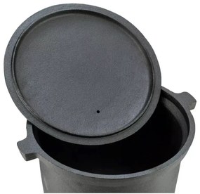 Vas de gatit din fonta Kinghoff KH 2233, Vânătoare, 10 litri, Negru