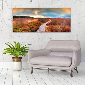 Tablou - Peisaj de toamnă - drum (120x50 cm)
