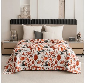 Cuvertura de pat cu model AUTUMN LEAVES, colorata Dimensiune: 170 x 210 cm