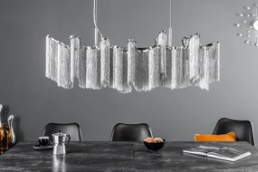 Lustra design extravangant Elegance 118cm, argintiu A-39107 VC