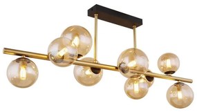 Lustră LED pe tijă RIHA 9xG9/3W/230V alamă Globo 56135-9D