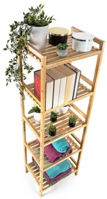 Raftier din bambus G21, 5 etajere, 5 etaje