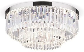 Plafonieră LED de cristal dimabilă Orion PRISM LED/80W/230V d. 55 cm crom lucios