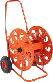 vidaXL Cărucior cu tambur pentru furtun de 140 m 3/4", oțel