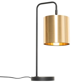 Lampă de masă modernă neagră cu auriu - Lofty