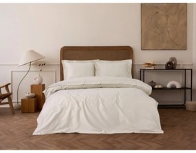 Lenjerie de pat bej din bumbac satinat pentru pat dublu, extinsă 240x220 cm Elegant – Mijolnir