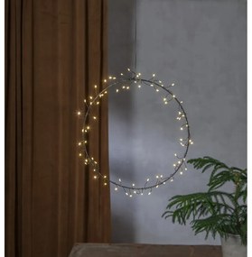 Decorațiune luminoasă neagră ø 30 cm de Crăciun Nike – Star Trading