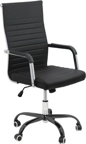 RESIGILAT - Scaune birou din piele ecologica si sistem balans OFF 319 negru