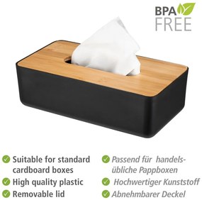 Cutie pentru șervețele din plastic și bambus Rotello – Wenko