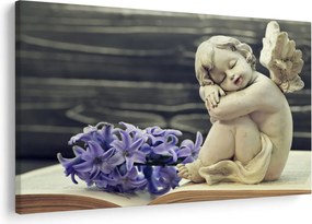 Tablou - Înger cu floare (90x60 cm)