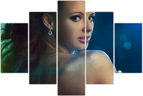 Tablou - Privirea unei femei tinere (150x105 cm)