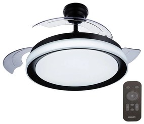 Ventilator LED de tavan BLISS LED/35W/230V 5500/4000/3000K negru Philips + telecomandă