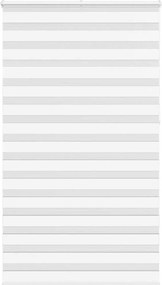 vidaXL Jaluzea tip zebra alb lățime țesătură 115,9 cm poliester