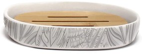 Săpunieră albă din ceramică Amber – douceur d'intérieur