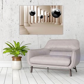 Tablou - Minge între stâlpi (90x60 cm)