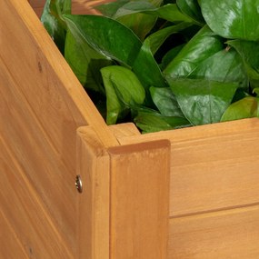 Outsunny Ghiveci cu grilaj pe stâlpi pentru plante - dim. 54,5L x 52l x 180H cm - Lemn de brad pre-uleiat | Aosom Romania
